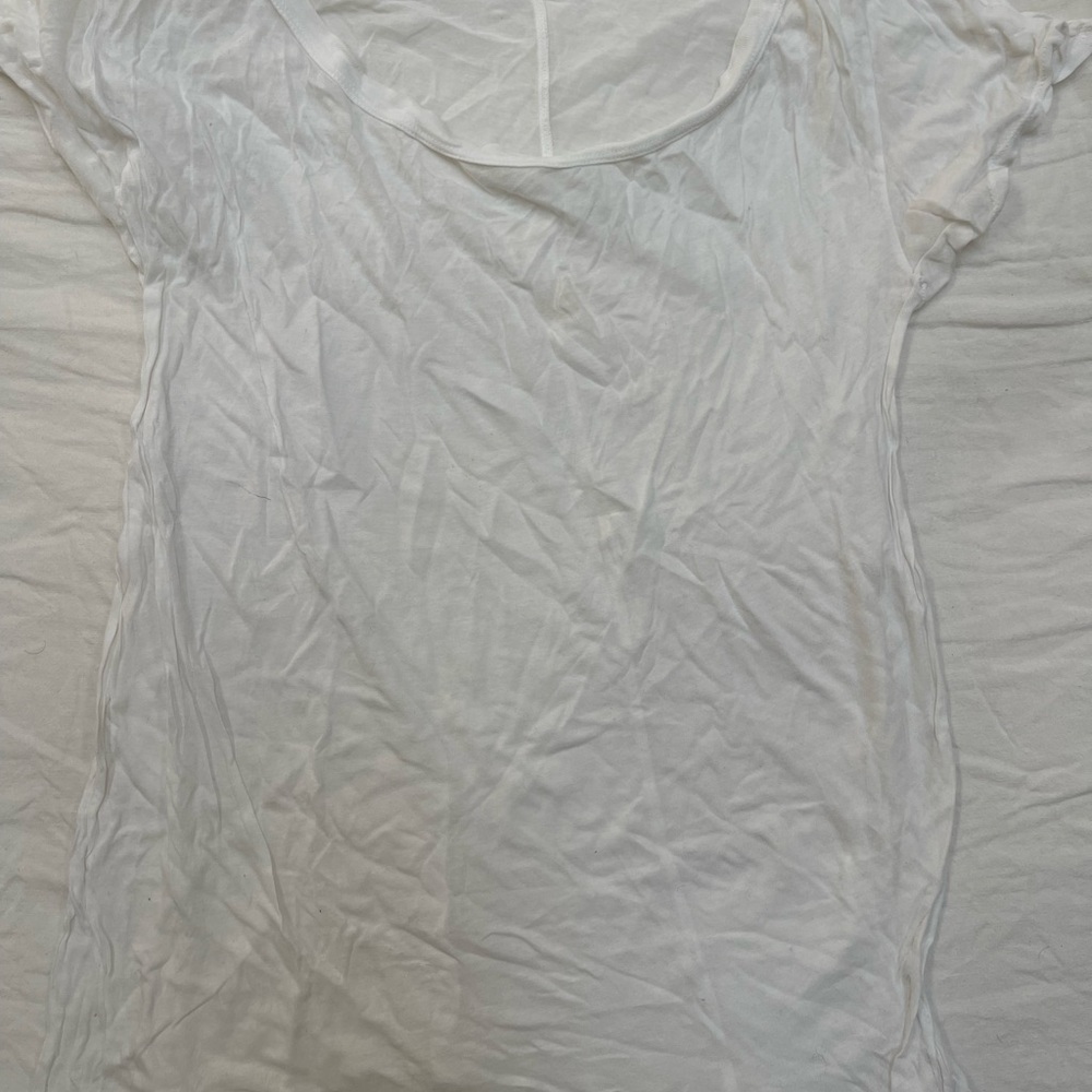 Costa White Scoop Neck Tank Top